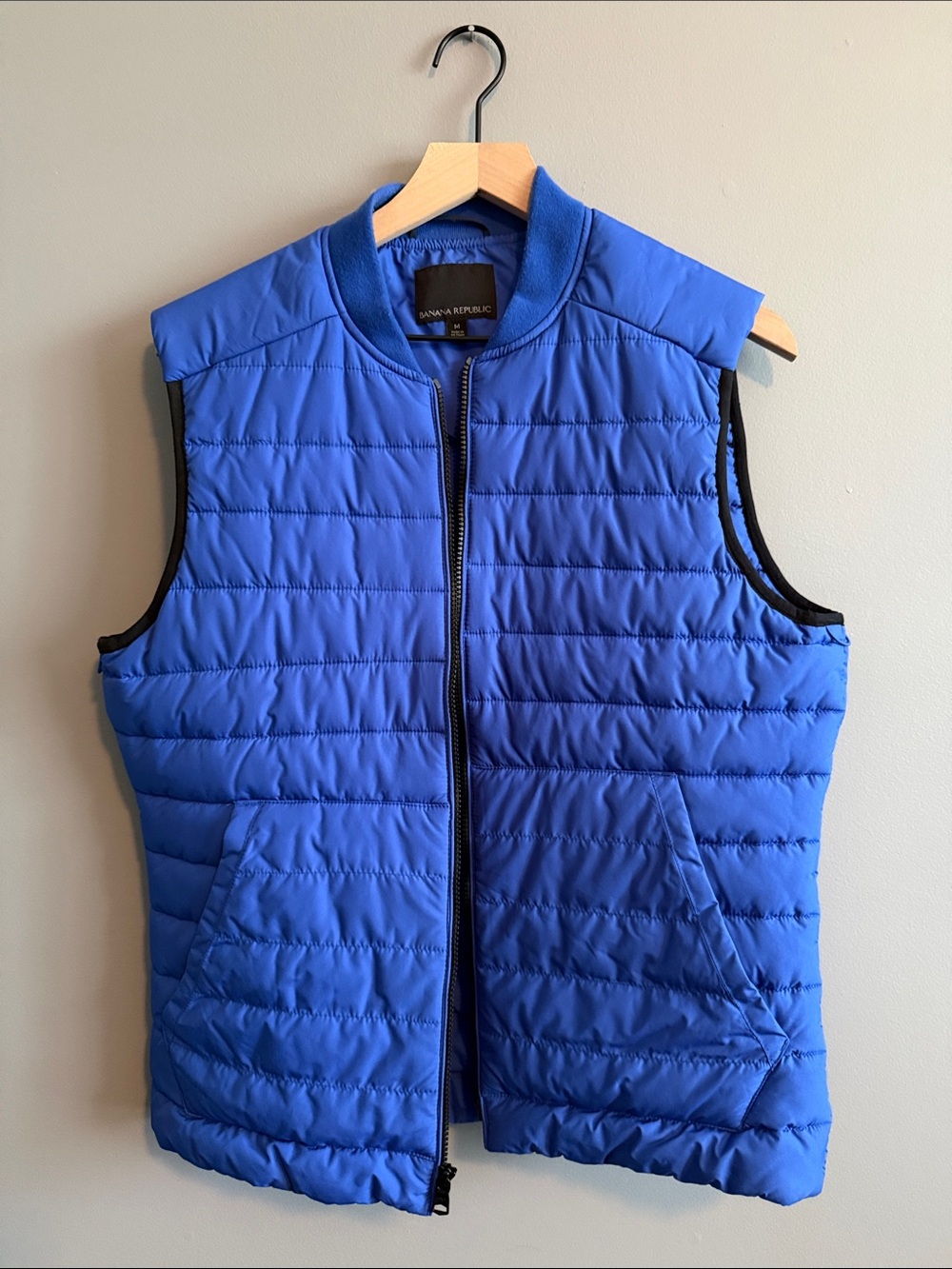Banana Republic Royal Blue Quilted Sleeveless Vest